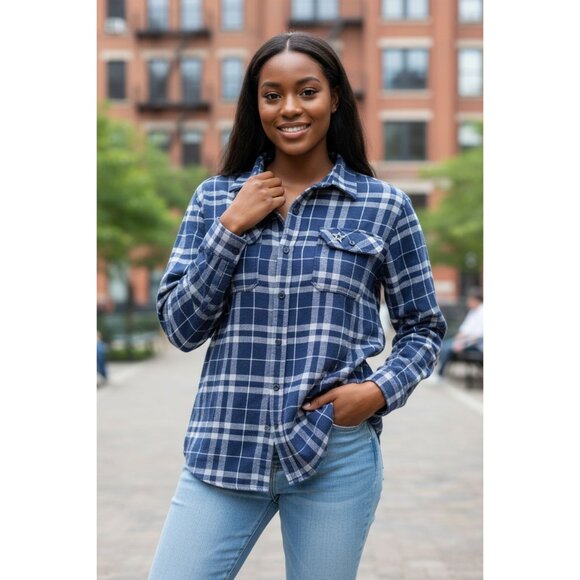 Dallas Cowboys Antigua Mens Flannel Shirt Medium - Picture 2 of 8